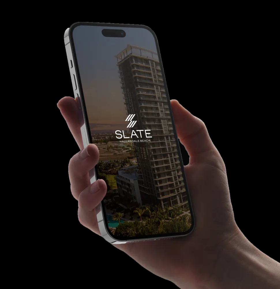 Slate Hallandale Beach branded resident app