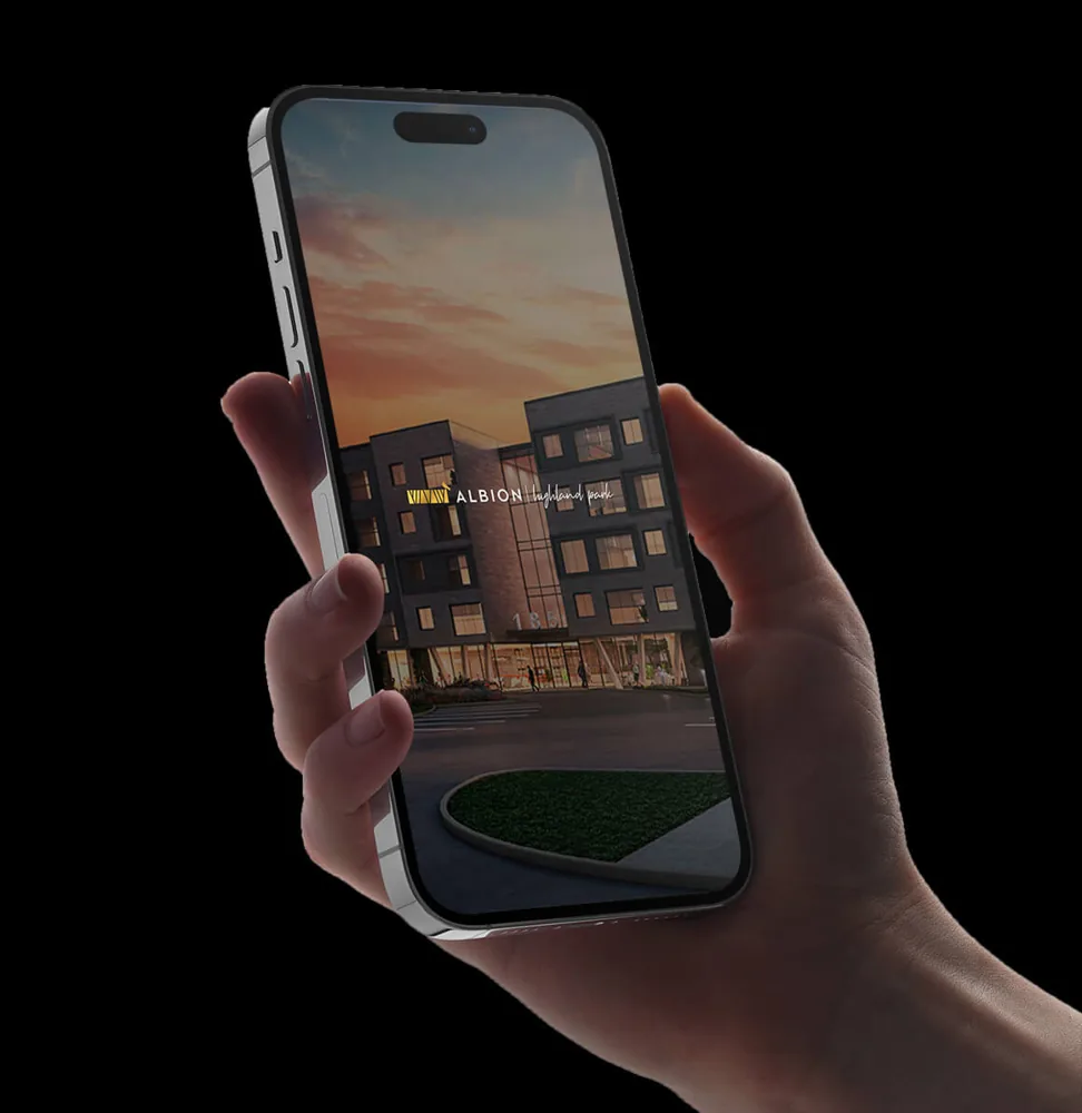 Albion Highland Park branded resident app