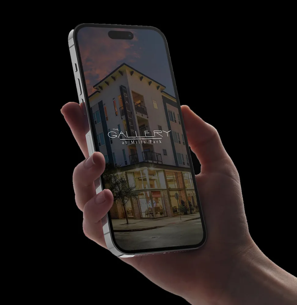 The Gallery at Mills Park branded resident app