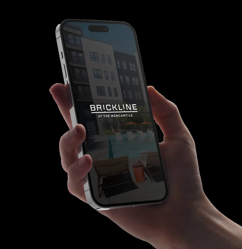 Brickline at the Mercantile branded resident app