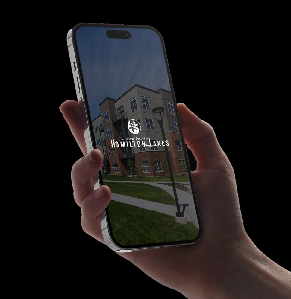 The Residences at Hamilton Lakes branded resident app